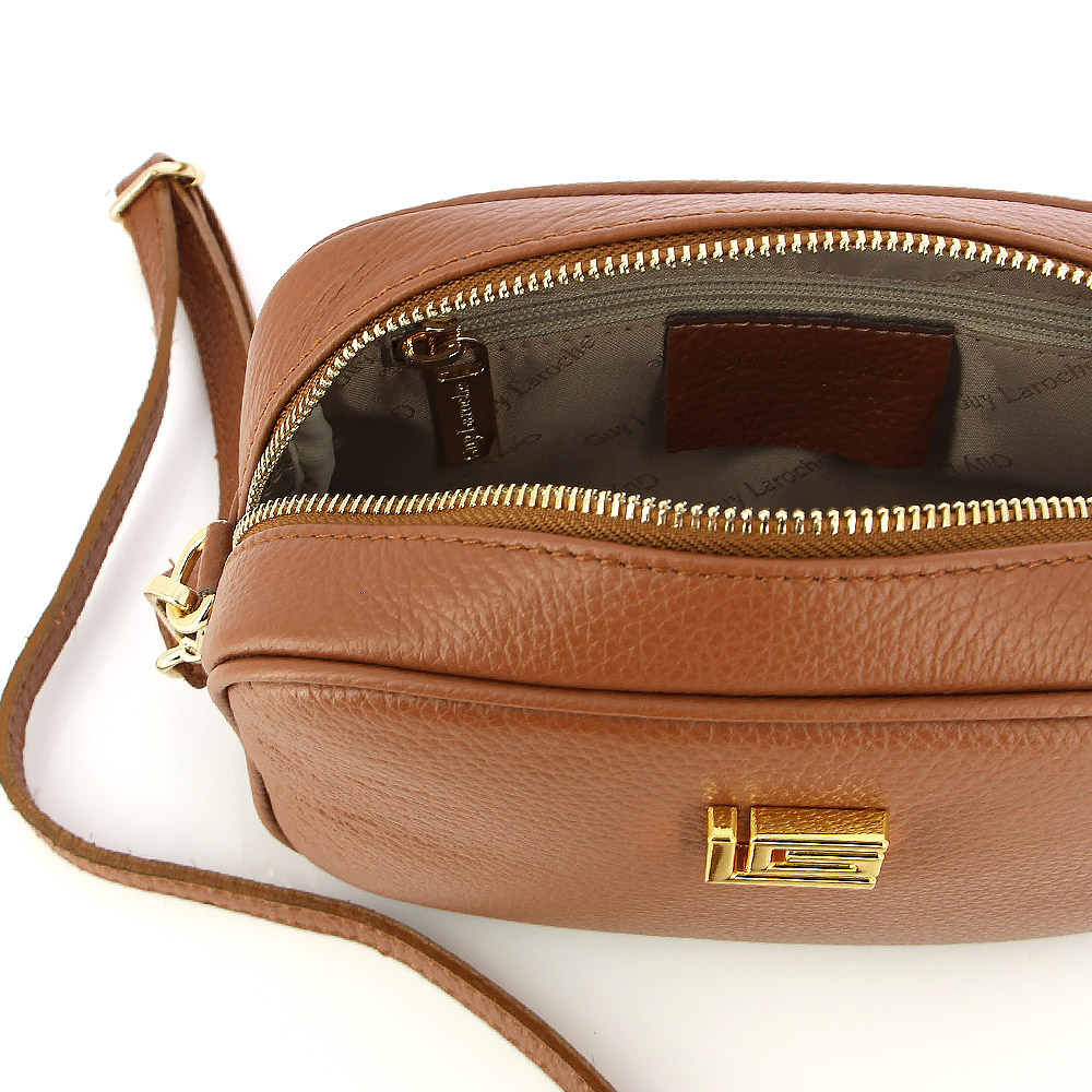 Cloth crossbody bag Guy Laroche Brown in Cloth - 30677613